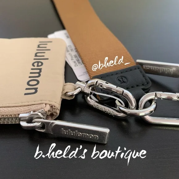 lululemon Dual Pouch Wristlet in Trench/Burnt Caramel/Black OS Brand New NWT